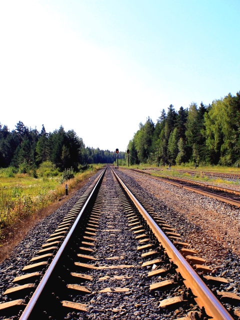 Schienen als Symbolbild für Streik bei den Eisenbahnern