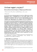 ​​Und wer regiert uns jetzt? ​Eine soziökonomische Analyse von Regierung und Nationalrat