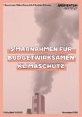 5 Maßnahmen für budgetwirksamen Klimaschutz